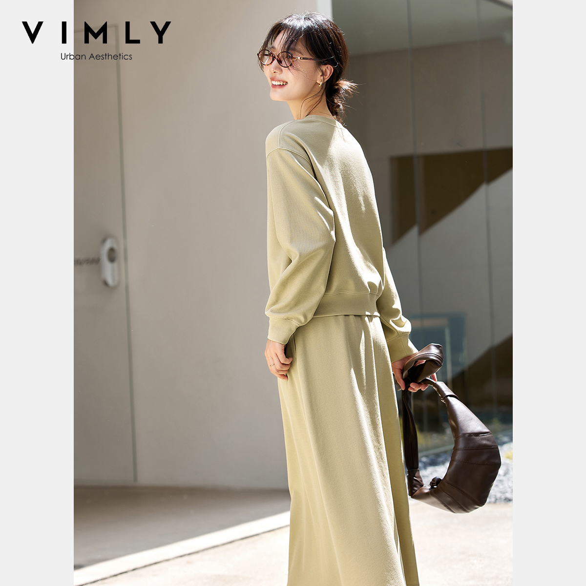 VIMLY 2 Piece Skirt Sets Woman – Embroidery Letter Bewertung und Preis