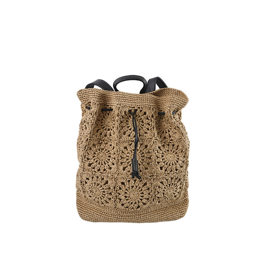 Straw Drawstring Backpack Summ – Embroidery Bali Bewertung und Preis