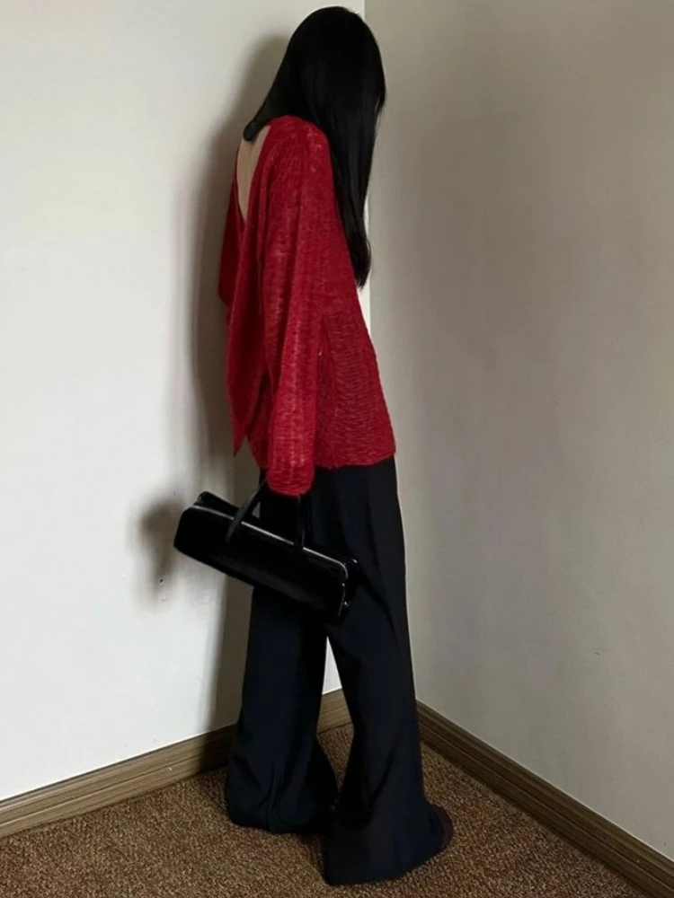 Y2K See-Through Knitted Women' – Embroidery Origin Bewertung und Preis