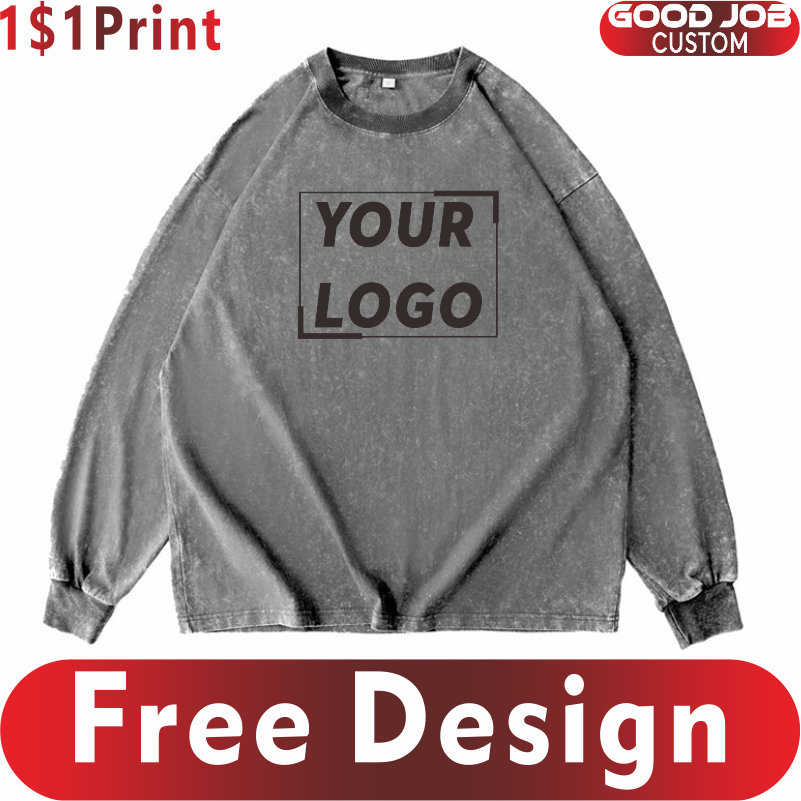 Custom T-shirts Vintage Long S – Embroidery Design Logo Bewertung und Preis